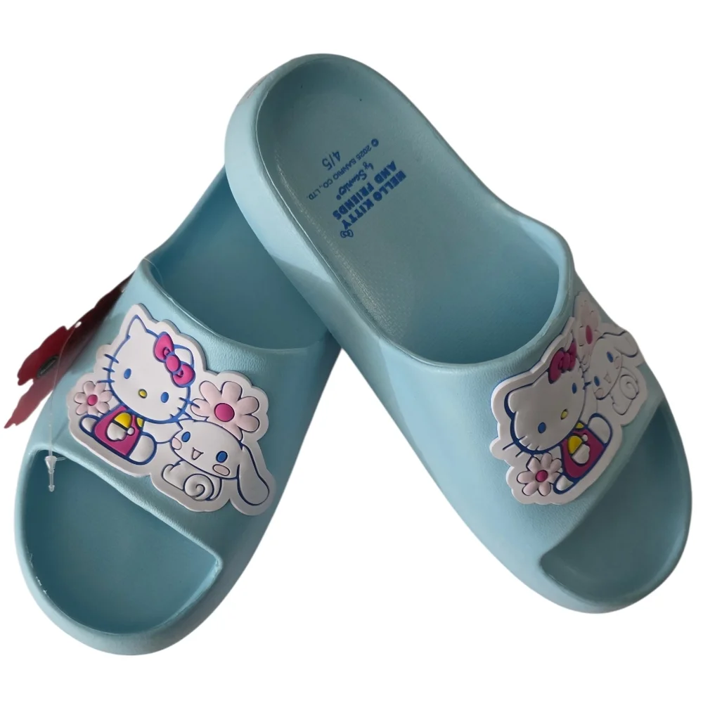 Hello Kitty And Friends By Sanrio Girls Kids Slip Ons Slippers Sandals Size 4/5
